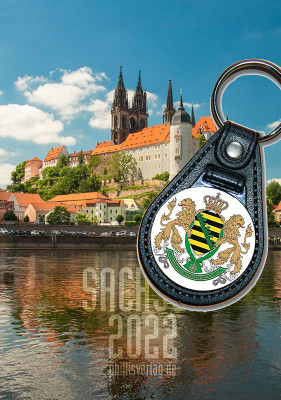 Bundle Kalender "Sachsen 2022" + Schlüsselanhänger Sachsen 