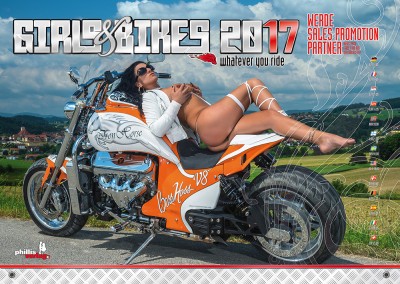2017 Kalender »Girls & Bikes« GRATISVERSAND! 