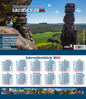 2024 3-MONATSPLANER »Sachsen« 