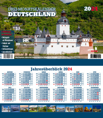 2024 3-MONATSPLANER »Deutschland« 