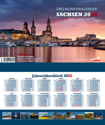 2025 3-MONATSPLANER »Sachsen« 
