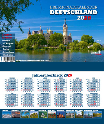 2026 3-MONATSPLANER »Deutschland« 