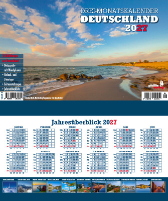2027 3-MONATSPLANER »Deutschland« 