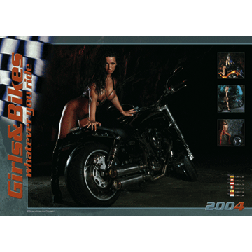 2004 Kalender »Girls & Bikes« GRATISVERSAND! 