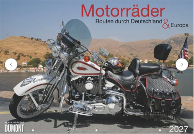 2027 Kalender »Motorräder & Routen durch Deutschland und Europa« 