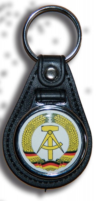 Schlüsselanhänger Wappen DDR_Gelb 