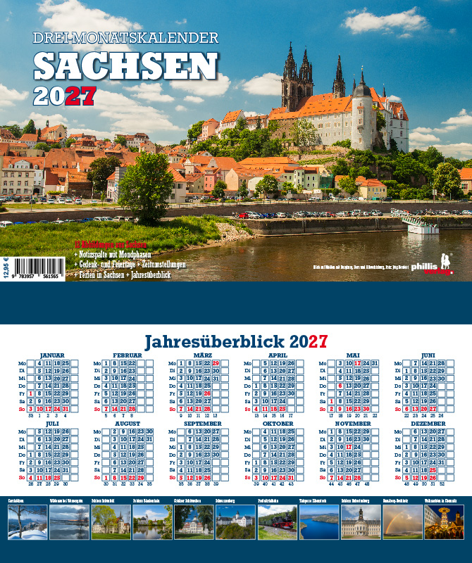 2027 3-MONATSPLANER »Sachsen« 