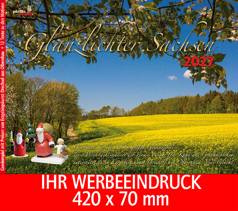 2027 Werbekalender »Glanzlichter Sachsen« 