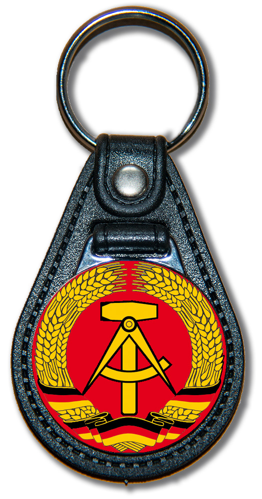 Schlüsselanhänger Wappen DDR_Rot 